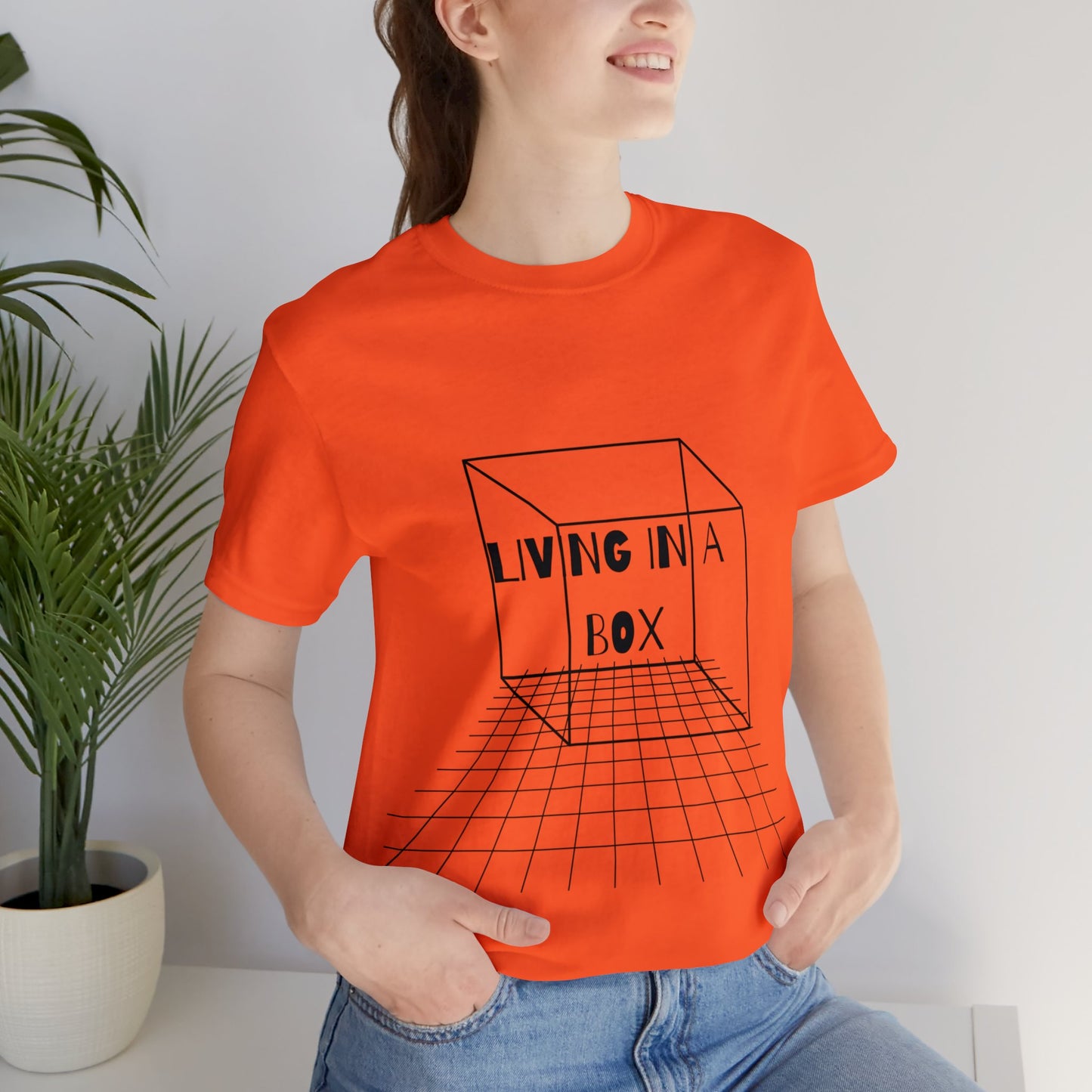 Living In A Box | Statement Tee | Unisex | Men's | Women's | Tee | T-Shirt