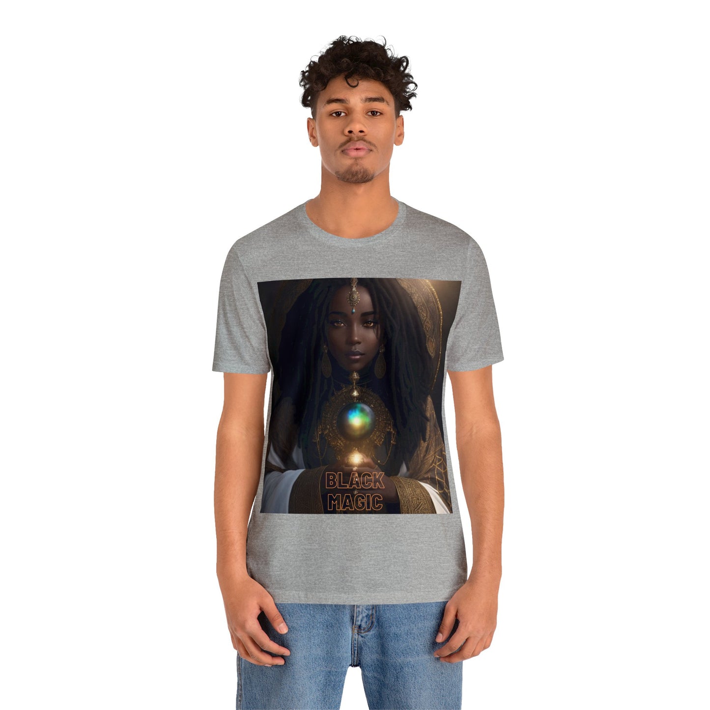 Black Magic | Tee | Priestess | Afrocentric | HD Graphic | Black Fantasy Character | Strong Women | Unisex | Men's | Women's | Tee | T-Shirt