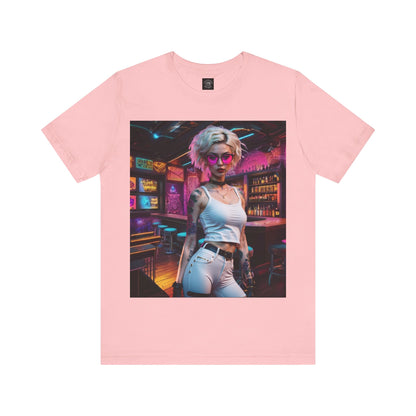 Bartender | HD Graphic | She Made Us Drinks To Drink, We Drunk Em | CyberPunk | Unisex | Men's | Women's | Tee | T-Shirt