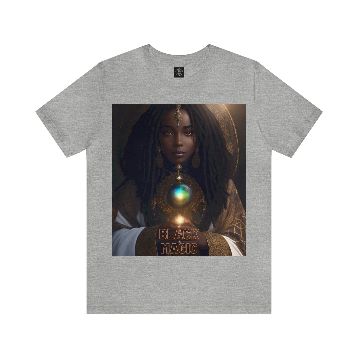 Black Magic | Tee | Priestess | Afrocentric | HD Graphic | Black Fantasy Character | Strong Women | Unisex | Men's | Women's | Tee | T-Shirt