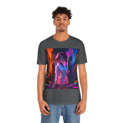 Crossroads Of Color | HD Graphic | Abstract | Neon Color | Anime | Unisex | Men's | Women's | Tee | T-Shirt