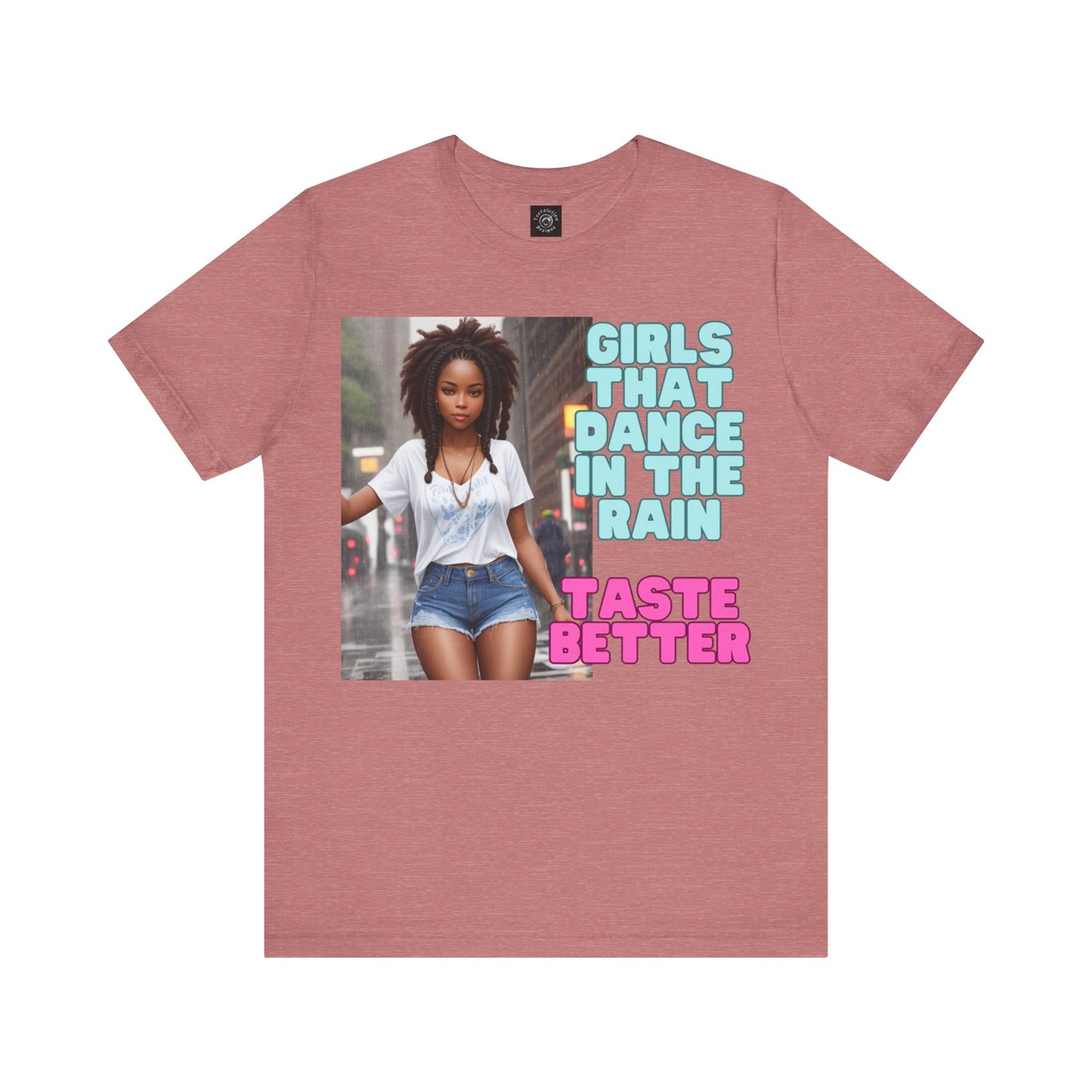 Rain Girl | Afrocentric | HD Graphic | Beautiful | Fantasy Girl | Nature Lovers | Unisex | Men's | Women's | Tee | T-Shirt