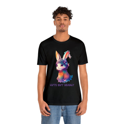 Cute But Deadly | Bunny Warrior | Cartoon | Rabbit | Usagi Yojimbo | Unisex | Men's | Women's | Tee | T-Shirt