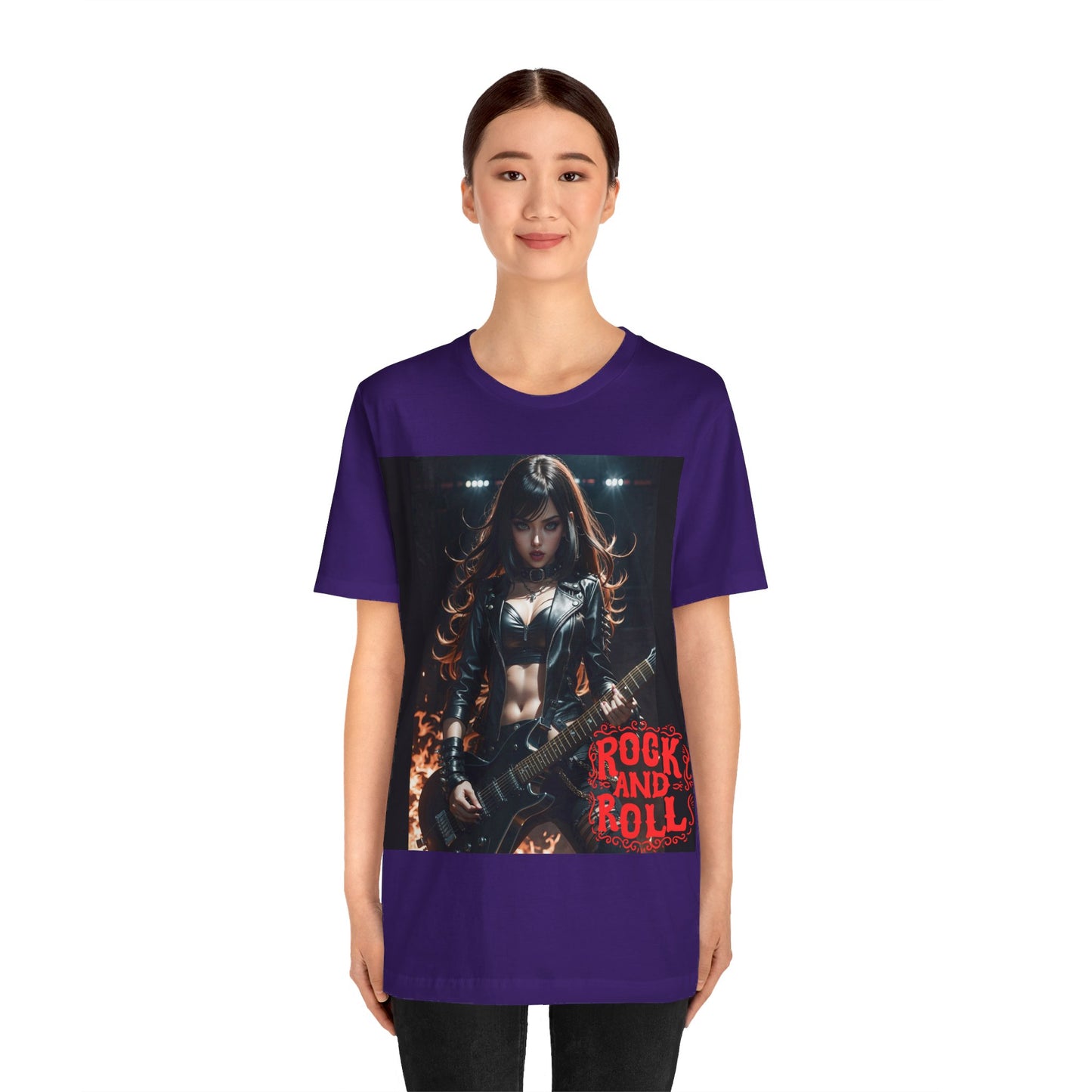 Rock Chic | Heavy Metal | Rock Music | Girl Rocker | HD Graphic | Unisex | Men's | Women's | Tee | T-Shirt