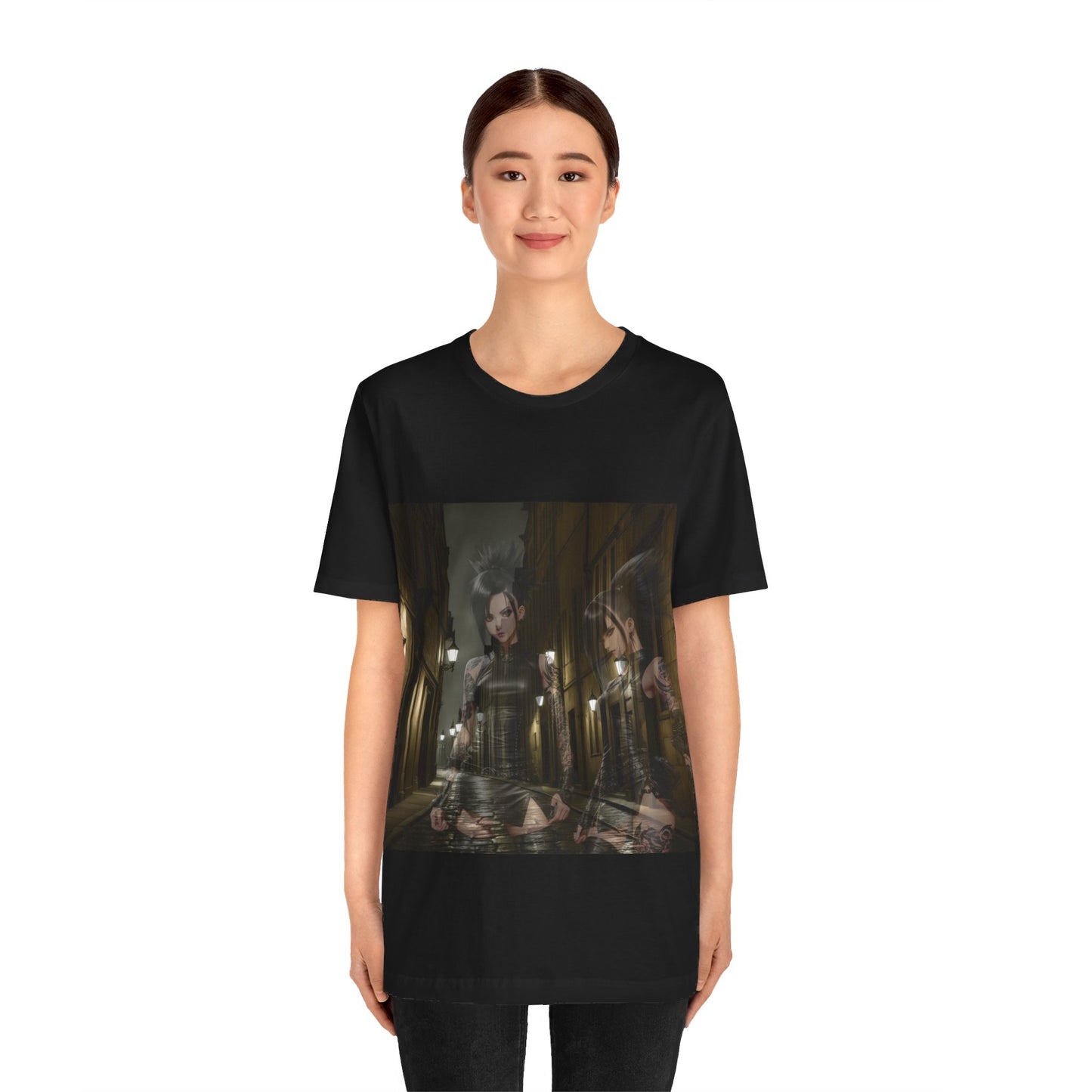 Ghosts of Gothica | Anime Gift | Fantasy Girls | Dark Daze | Sci Fi | Futuristic | HD Graphics | Unisex | Men's | Women's | Tee | T-Shirt