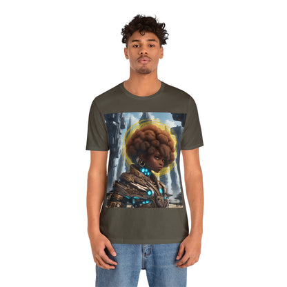 Afro-Future | HD Graphic | Sci-Fi | Black Character | Warrior | Unisex | Men's | Women's | Tee | T-Shirt