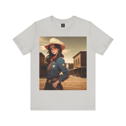 The Showdown | HD Graphic | Wild West | Cowgirl | Unisex | Men's | Women's | Tee | T-Shirt