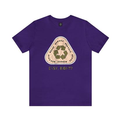 Recycle Tee | Enviormentalist Gift | Earth Day | Save The Planet | Conservationist | Mother Earth | Unisex | Men's | Women's | Tee | T-Shirt