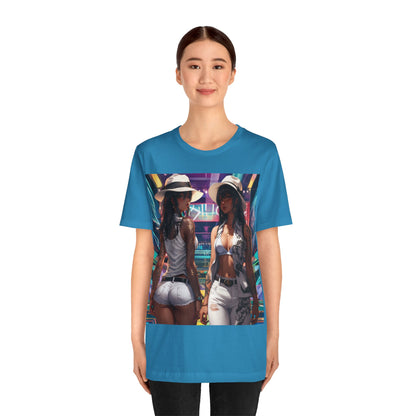 Girls Night Out | HD Graphic | Anime Style | Party | 2 Girls 1 Shirt | Unisex | Men's | Women's | Tee | T-Shirt