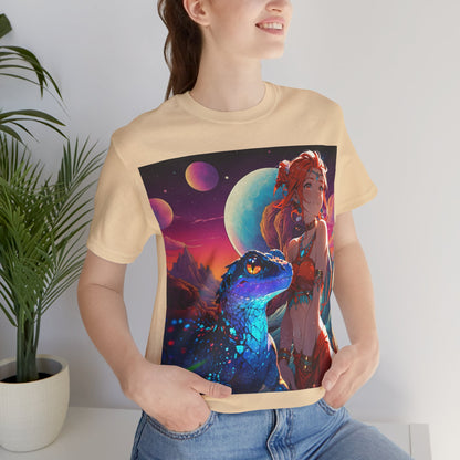 A Girl And Her 'Guana | Anime | Fantasy | Unisex | Men's | Women's | Tee | T-Shirt