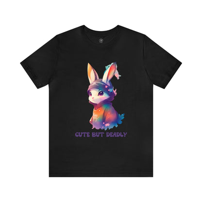 Cute But Deadly | Bunny Warrior | Cartoon | Rabbit | Usagi Yojimbo | Unisex | Men's | Women's | Tee | T-Shirt