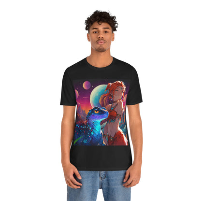 A Girl And Her 'Guana | Anime | Fantasy | Unisex | Men's | Women's | Tee | T-Shirt