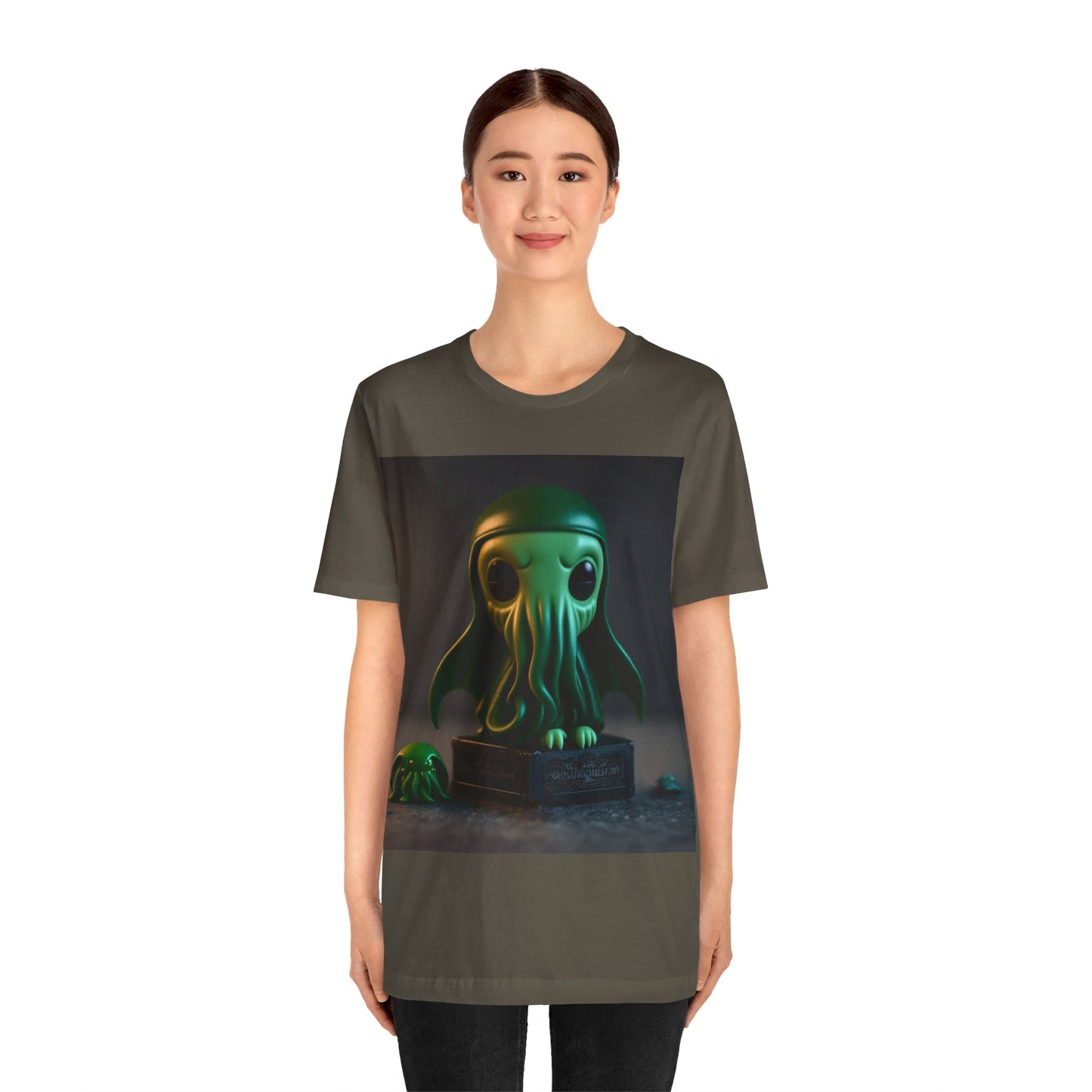 Cthulhu Pop Tee | H.P Lovecraft | The Book | Geek Gift | Fantasy Character | Sci Fi Lovers | Cute | Unisex | Men's | Women's | Tee | T-Shirt | Funko Style