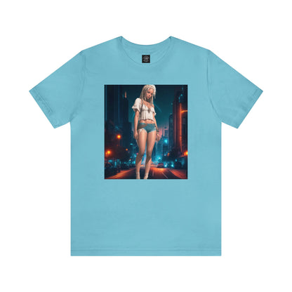 Night Shoot | Anime Gift | Fantasy Girl | City Lights | Sci Fi | Futuristic | HD Graphics | Unisex | Men's | Women's | Tee | T-Shirt