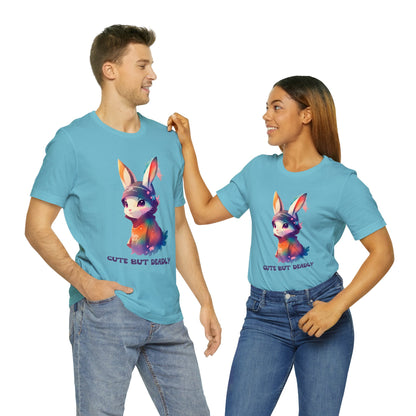 Cute But Deadly | Bunny Warrior | Cartoon | Rabbit | Usagi Yojimbo | Unisex | Men's | Women's | Tee | T-Shirt