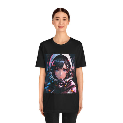 Starlit Stunner | HD Graphic | Sci-Fi | Anime | Woman Astronaut | Unisex | Men's | Women's | Tee | T-Shirt