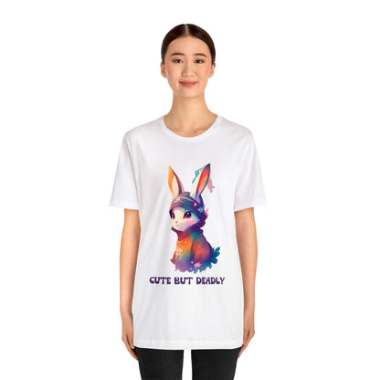 Cute But Deadly | Bunny Warrior | Cartoon | Rabbit | Usagi Yojimbo | Unisex | Men's | Women's | Tee | T-Shirt