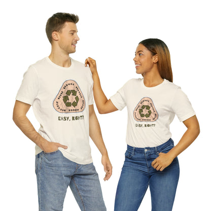 Recycle Tee | Enviormentalist Gift | Earth Day | Save The Planet | Conservationist | Mother Earth | Unisex | Men's | Women's | Tee | T-Shirt