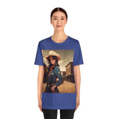 The Showdown | HD Graphic | Wild West | Cowgirl | Unisex | Men's | Women's | Tee | T-Shirt