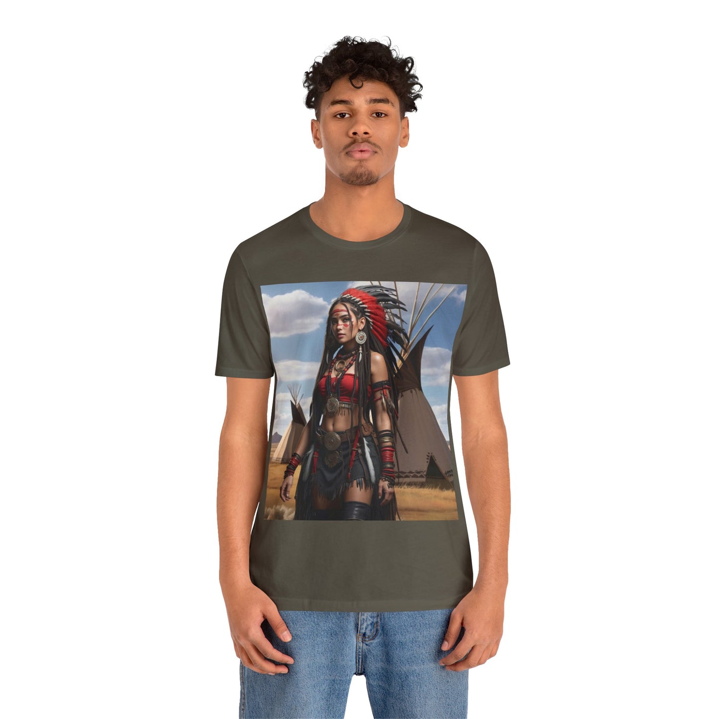 Native Love | HD Graphic | Indigenous American | Beautiful Woman | Unisex | Men's | Women's | Tee | T-Shirt