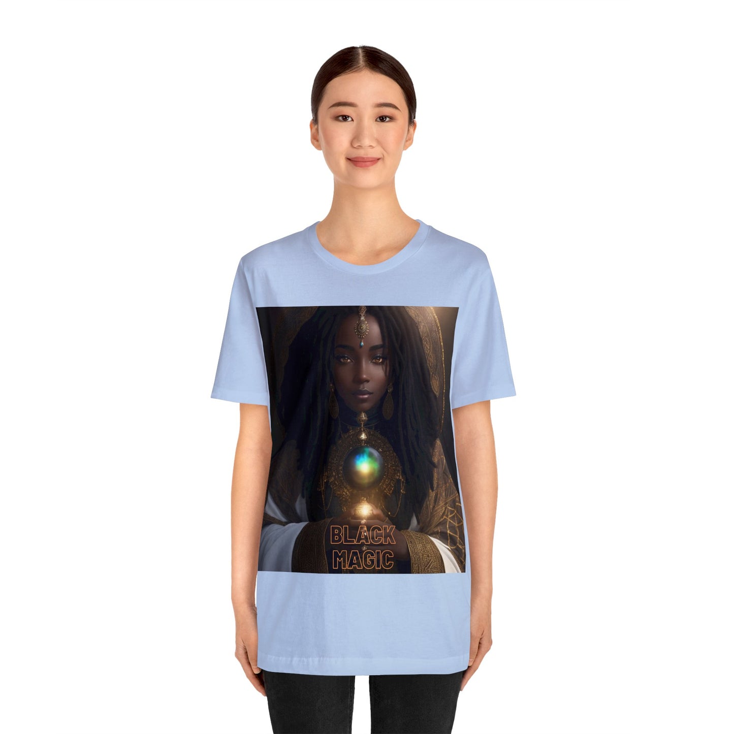 Black Magic | Tee | Priestess | Afrocentric | HD Graphic | Black Fantasy Character | Strong Women | Unisex | Men's | Women's | Tee | T-Shirt