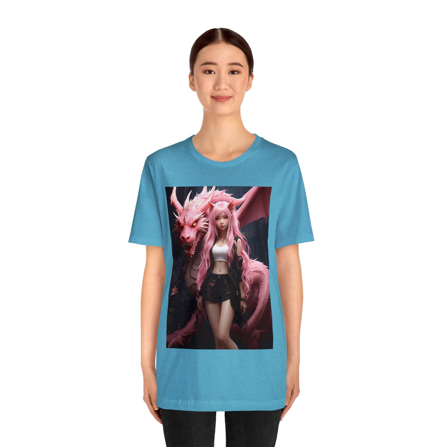 Dragon Lady | Fantasy | Anime | Gamer | HD Graphic | Unisex | Men's | Women's | Tee | T-Shirt