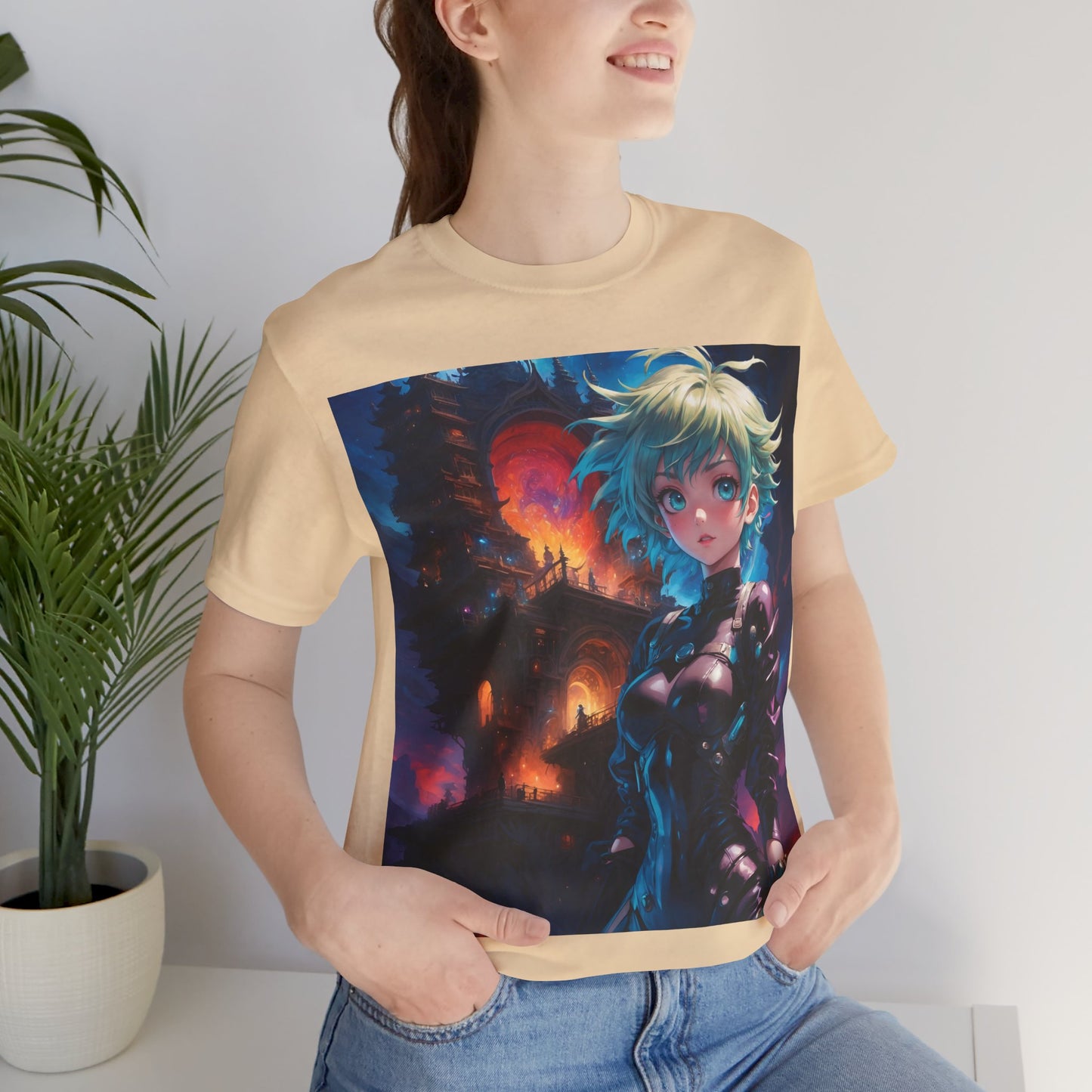 Portal Hottie | HD Graphic | Fantasy Girl | Gamer | Anime | Manga | Unisex | Men's | Women's | Tee | T-Shirt