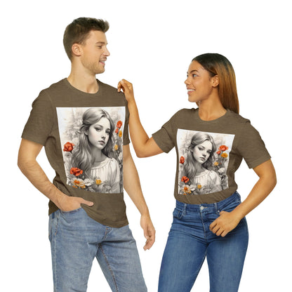 Flower Girl | Dainty | Coquette | Cottagecore | HD Graphic | Quaint | Wholesome | Wildflowers | Unisex | Men's | Women's | Tee | T-Shirt