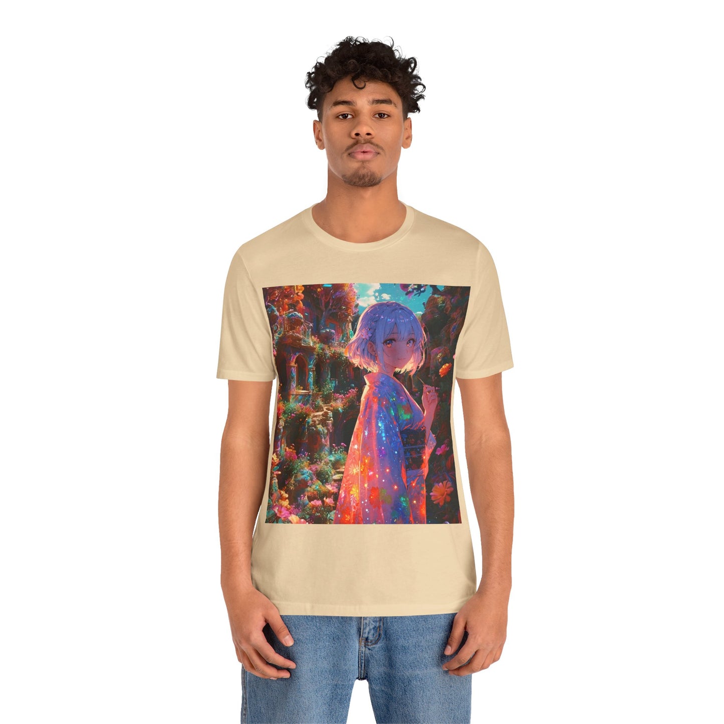 Floral Visions | HD Graphic| Anime | Pretty Girl | Unisex | Men's | Women's | Tee | T-Shirt