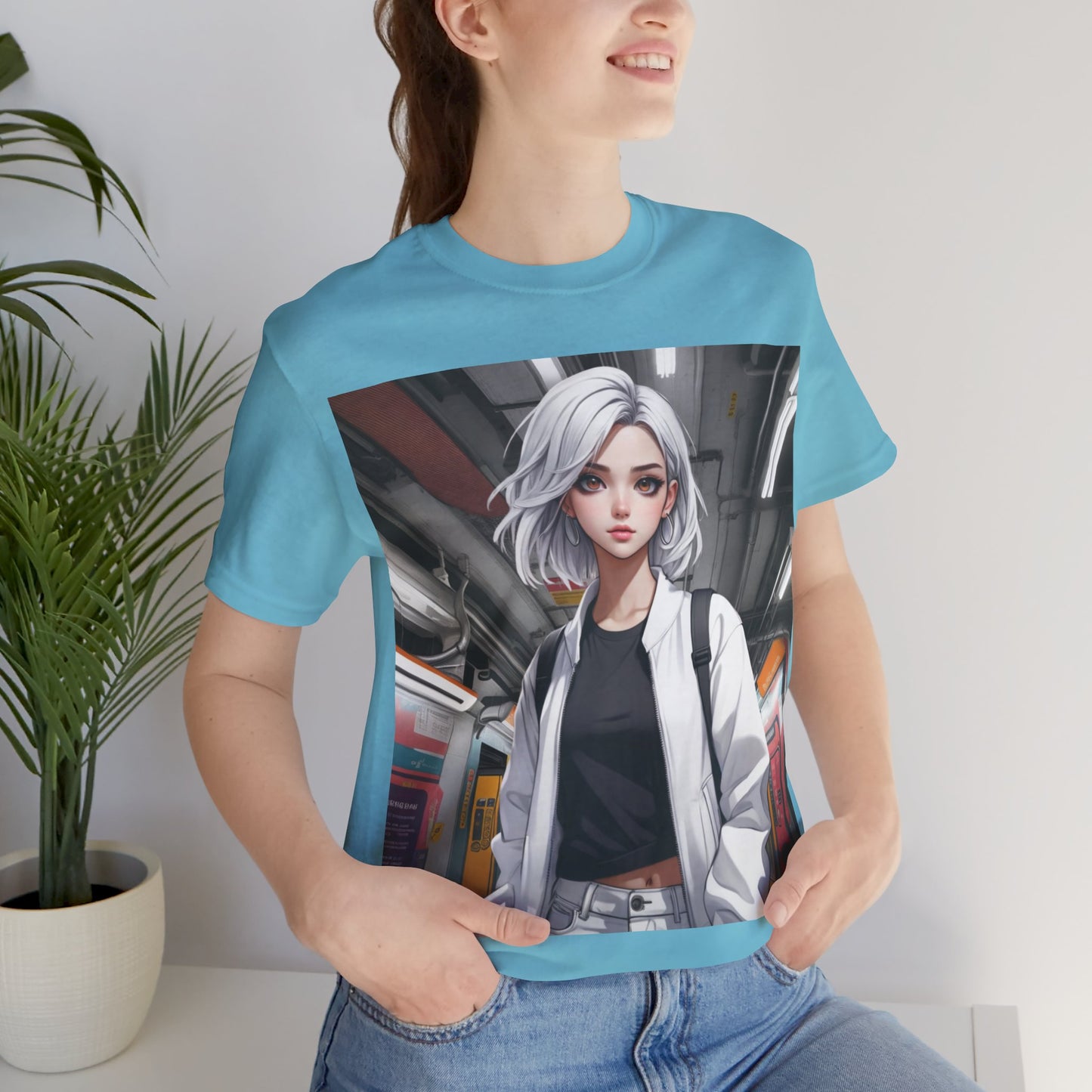 Subway Service | HD Graphic | Anime | Pretty Girl | Unisex | Men's | Women's | Tee | T-Shirt