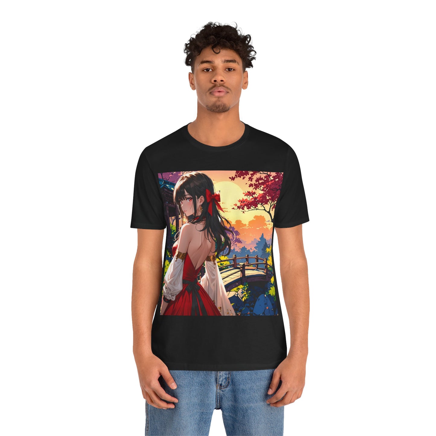 Utsukushī hana | HD Graphic | Anime Style | Pretty Girl | Unisex | Men's | Women's | Tee | T-Shirt