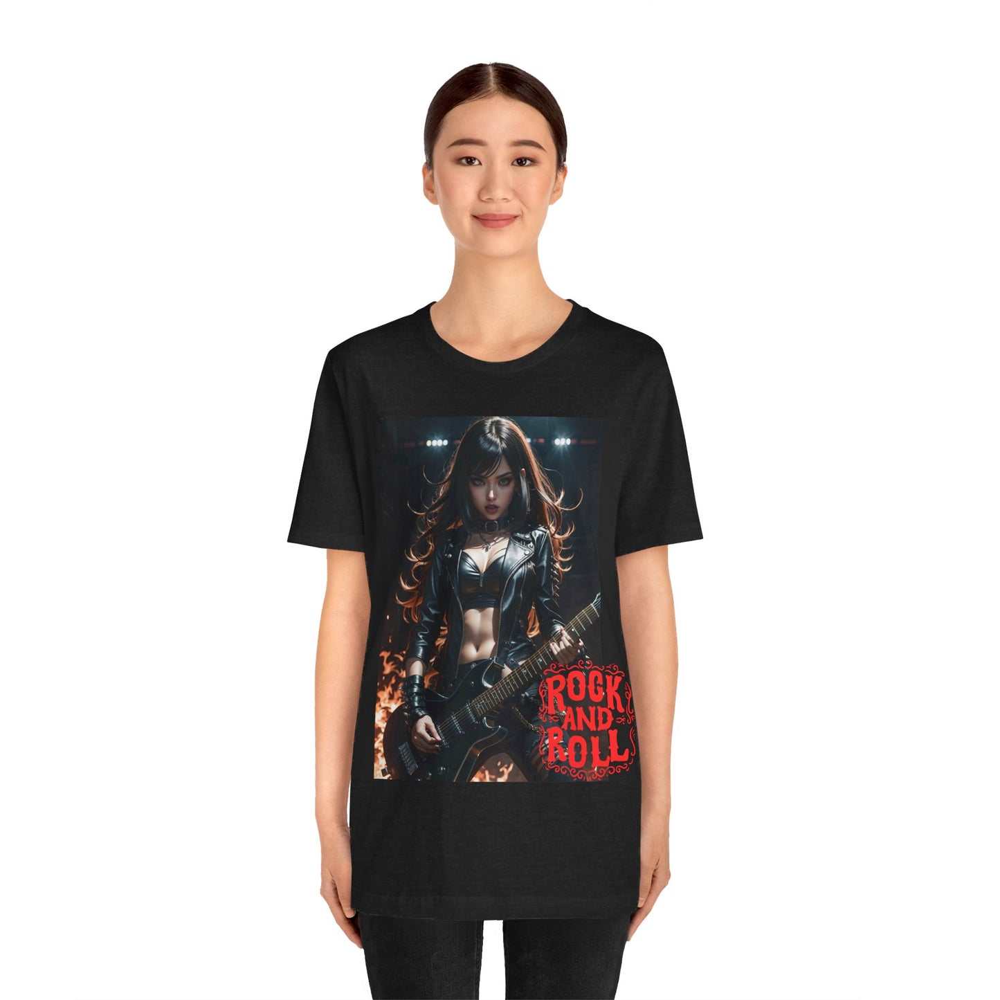 Rock Chic | Heavy Metal | Rock Music | Girl Rocker | HD Graphic | Unisex | Men's | Women's | Tee | T-Shirt