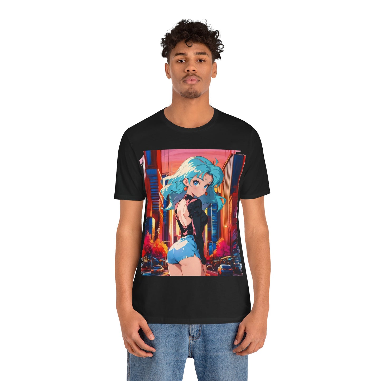 Manhattan Sunset | HD Graphic | Anime |New York City Vibes | NYC | Unisex | Men's | Women's | Tee | T-Shirt