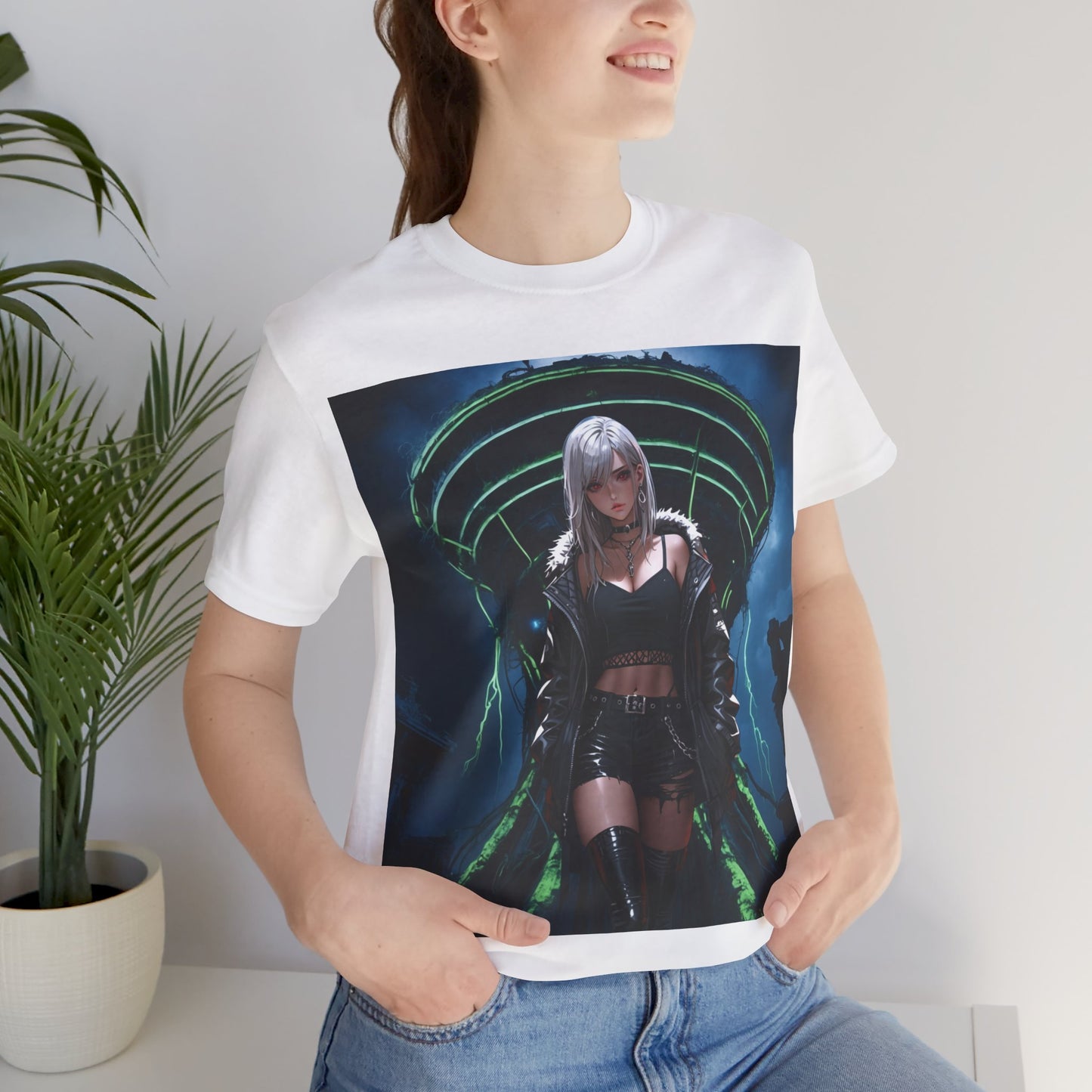 Kenzie | HD Graphic | Anime | Sci-Fi | Fantasy | Pretty Girl | Unisex | Men's | Women's | Tee | T-Shirt