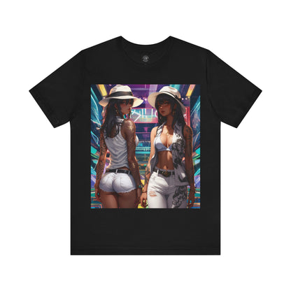 Girls Night Out | HD Graphic | Anime Style | Party | 2 Girls 1 Shirt | Unisex | Men's | Women's | Tee | T-Shirt