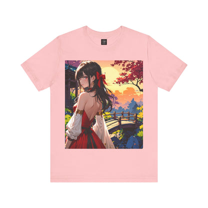 Utsukushī hana | HD Graphic | Anime Style | Pretty Girl | Unisex | Men's | Women's | Tee | T-Shirt