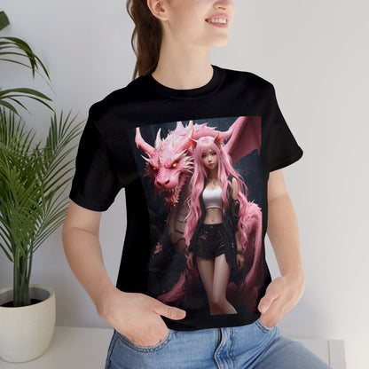 Dragon Lady | Fantasy | Anime | Gamer | HD Graphic | Unisex | Men's | Women's | Tee | T-Shirt