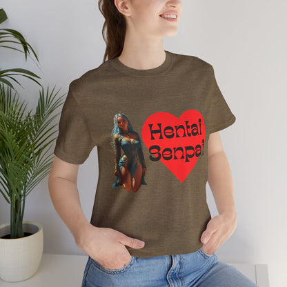 Hentai Senpai | Anime | CGI | Gamer | Fantasy Girl | Geek Gift | Unisex | Men's | Women's | Tee | T-Shirt