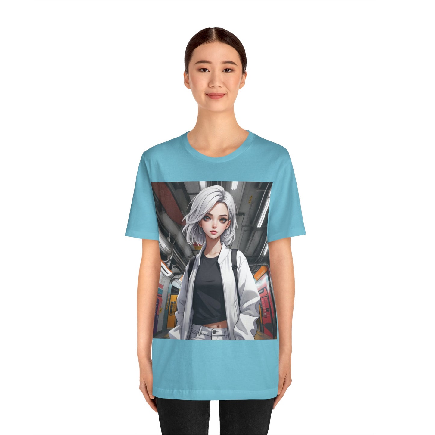 Subway Service | HD Graphic | Anime | Pretty Girl | Unisex | Men's | Women's | Tee | T-Shirt