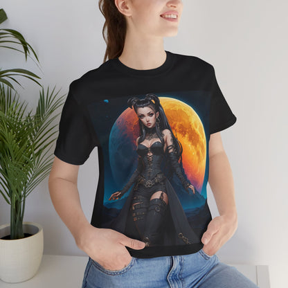 Blood Moon | HD Graphic | Goth | Anime Style | Moon | Unisex | Men's | Women's | Tee | T-Shirt