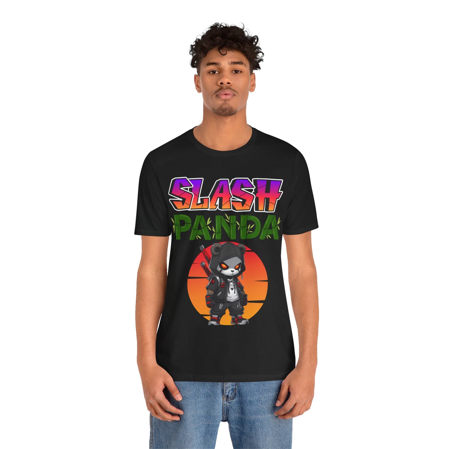 Slash Panda | Cute | Comic Book | Anime | Manga | Unisex | Men's | Women's | Tee | T-Shirt