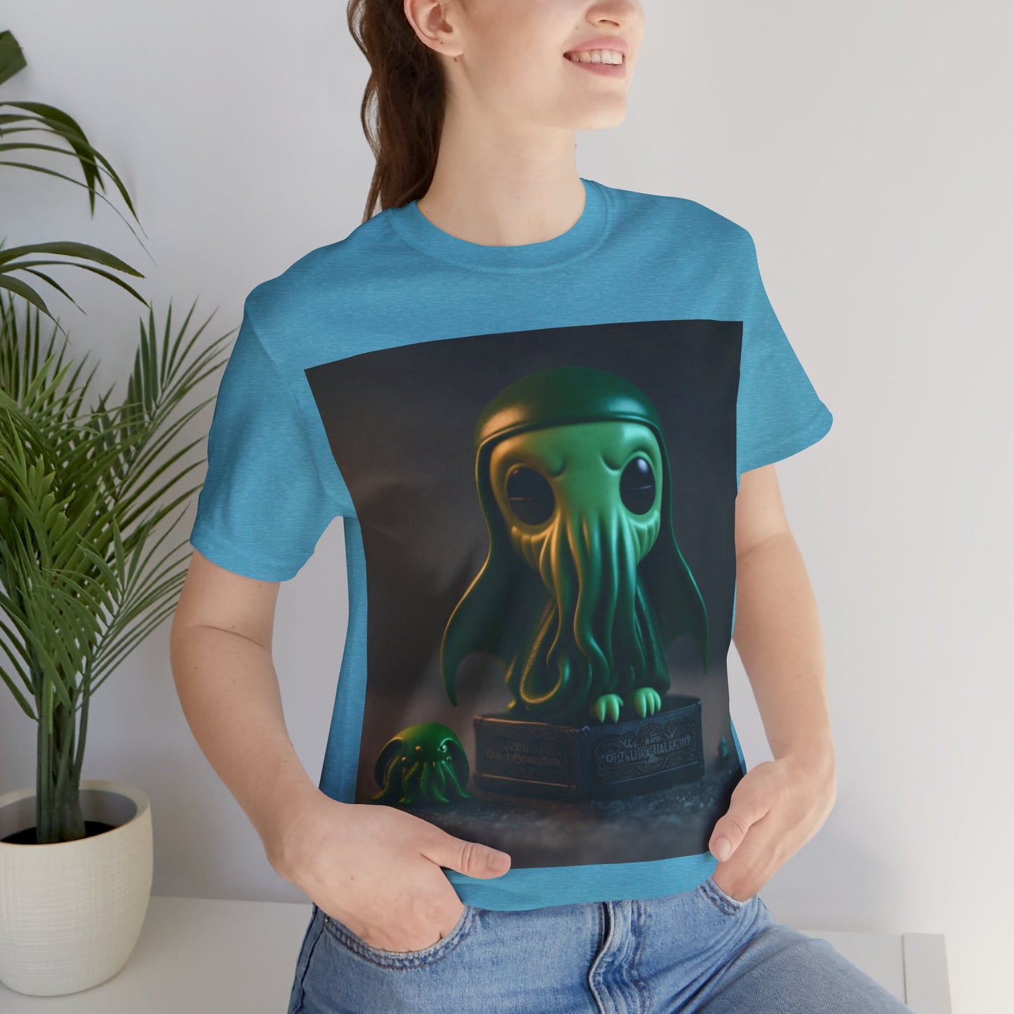 Cthulhu Pop Tee | H.P Lovecraft | The Book | Geek Gift | Fantasy Character | Sci Fi Lovers | Cute | Unisex | Men's | Women's | Tee | T-Shirt | Funko Style