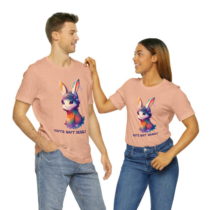 Cute But Deadly | Bunny Warrior | Cartoon | Rabbit | Usagi Yojimbo | Unisex | Men's | Women's | Tee | T-Shirt