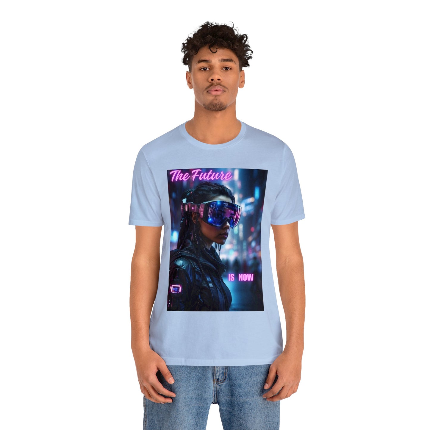 The Future Is Now | Anime Gift | Fantasy Girl |Cyberpunk | Sci Fi | Futuristic | HD Graphics | Unisex | Men's | Women's | Tee | T-Shirt