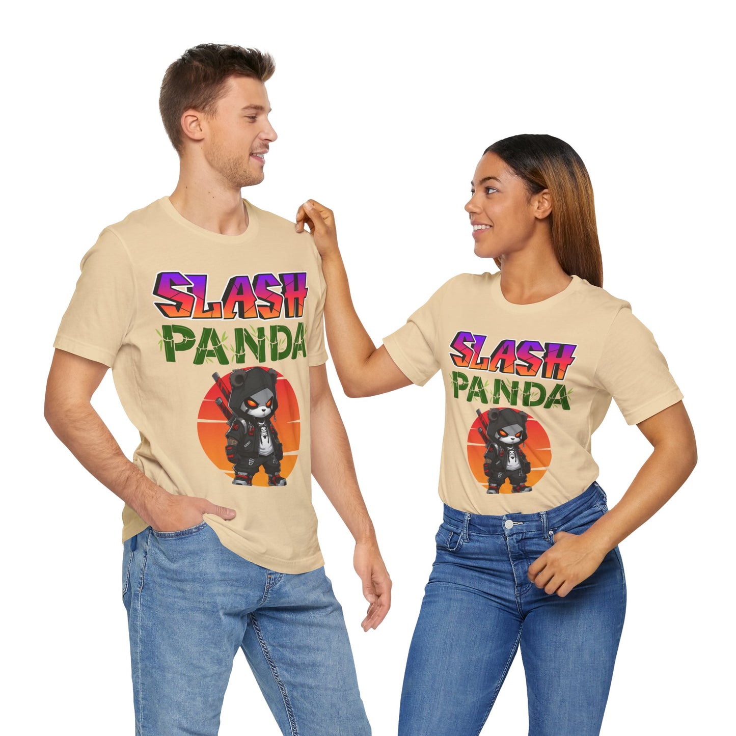 Slash Panda | Cute | Comic Book | Anime | Manga | Unisex | Men's | Women's | Tee | T-Shirt