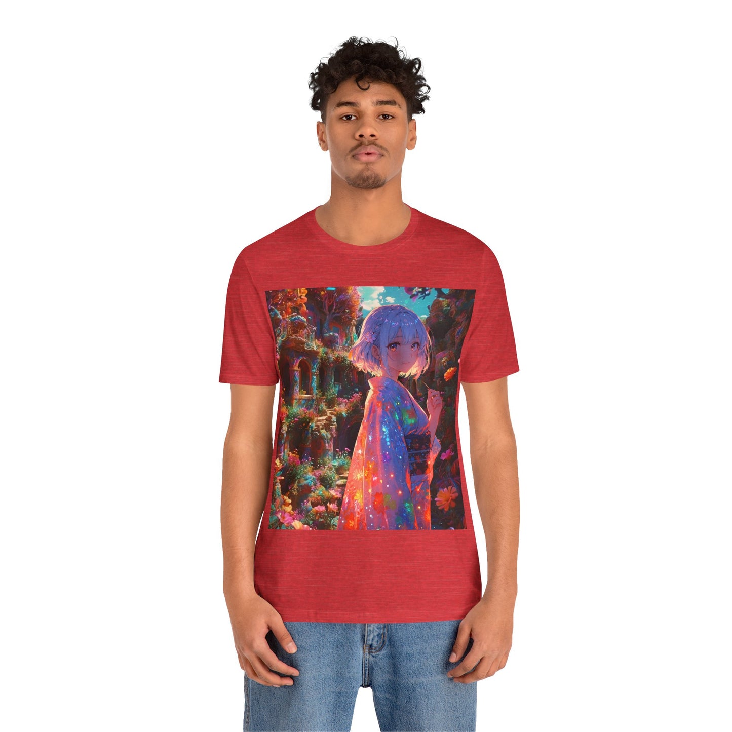 Floral Visions | HD Graphic| Anime | Pretty Girl | Unisex | Men's | Women's | Tee | T-Shirt