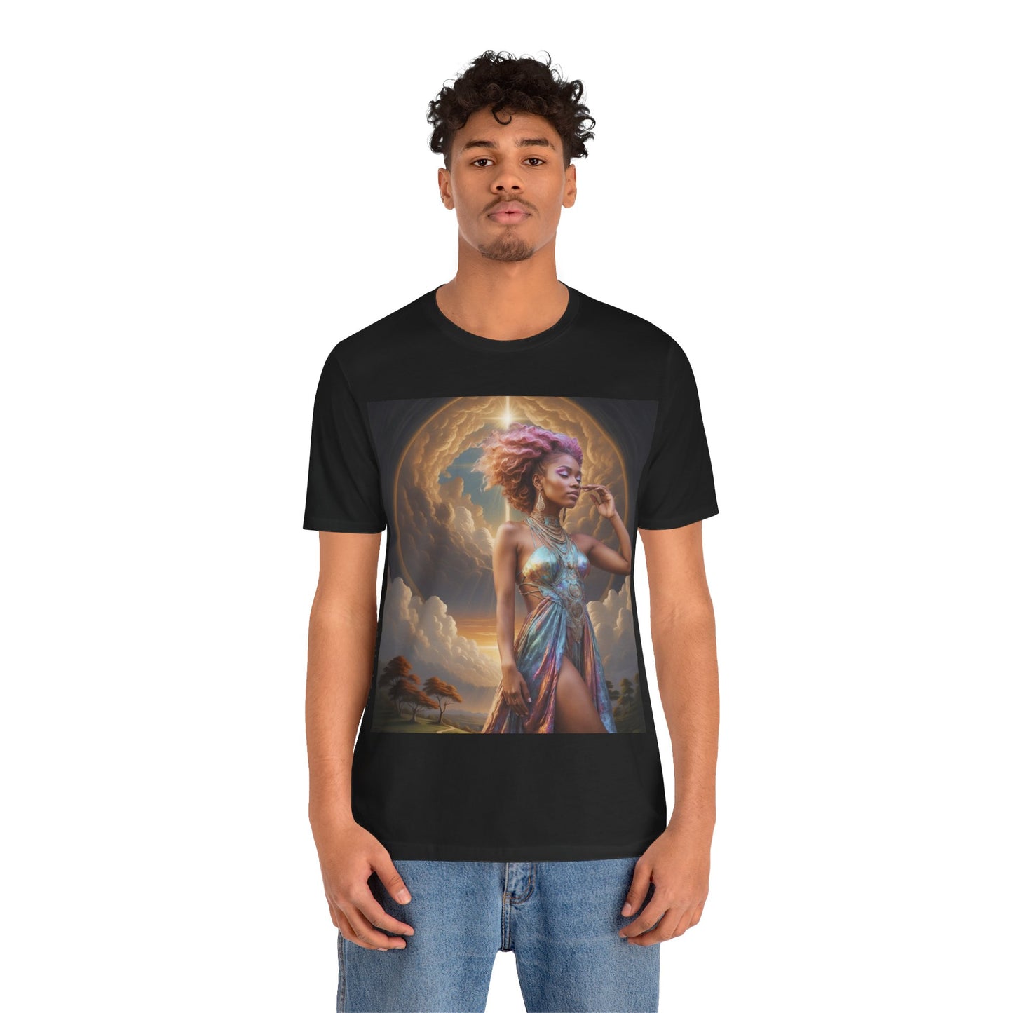 Morning Glory | HD Graphic | Black Woman | Goddess Vibes | Artistic | Unisex | Men's | Women's | Tee | T-Shirt