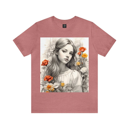 Flower Girl | Dainty | Coquette | Cottagecore | HD Graphic | Quaint | Wholesome | Wildflowers | Unisex | Men's | Women's | Tee | T-Shirt