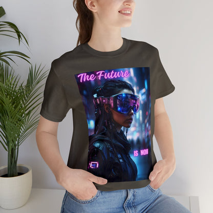 The Future Is Now | Anime Gift | Fantasy Girl |Cyberpunk | Sci Fi | Futuristic | HD Graphics | Unisex | Men's | Women's | Tee | T-Shirt