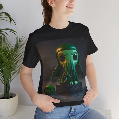 Cthulhu Pop Tee | H.P Lovecraft | The Book | Geek Gift | Fantasy Character | Sci Fi Lovers | Cute | Unisex | Men's | Women's | Tee | T-Shirt | Funko Style